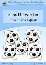 Schüttelwörter: Fußball - Unterrichtseinheit Deutsch - Deutsch