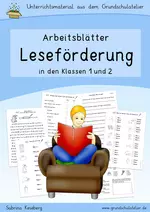Arbeitsblätter Lesen in den Klassen 1 und 2 - Lesetraining - Arbeitsblätter für das Lesen lernen - Deutsch
