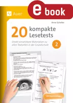 20 kompakte Lesetests für Klasse 2 - Direkt einsetzbare Materialien zu allen Textarten in der Grundschule - Deutsch