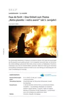 Feux de forêt - Eine Einheit zum Thema "Notre planète  - notre avenir" - Französisch