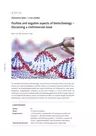 Positive and negative aspects of biotechnology - Discussing a controversial issue - Englisch