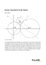 Kreise - Geometrie in der Ebene - Aufgaben zum Thema Kreis - Mathematik