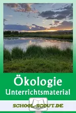 Ökologie und ökologische Faktoren - Arbeitsblätter und Lernspiel mit Lösungen - Biologie
