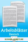 Zitieren im Deutschunterricht - Arbeitsblätter & Lernhilfen - Deutsch