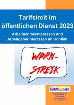 Tarifstreit im öffentlichen Dienst 2023 - Arbeitsblätter mit Lösungen - Sowi/Politik