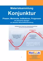 Materialsammlung Konjunktur: Phasen, Merkmale, Indikatoren und Prognosen - Arbeitsblätter mit Lösungen - Sowi/Politik