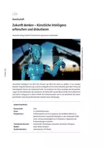 Künstliche Intelligenz erforschen und diskutieren - Zukunft denken - Funktionsweisen von KI analysieren - Sowi/Politik