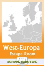 Escape Room - Europa - West-, Nord- und Mitteleuropa - Edubreakout zur Geographie unseres Kontinents - Erdkunde/Geografie