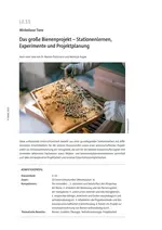 Das große Bienenprojekt: Stationenlernen, Experimente und Projektplanung - Wirbellose Tiere - Biologie