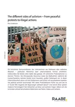 The different sides of activism - From peaceful protests to illegal actions - Englisch