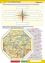 Himmelsrichtung und Raumorientierung - Raumorientierung und Orientierung in Landkarten und auf dem Globus - Erdkunde/Geografie