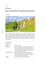 Naturfaktoren: Karst und Karstformen - Entstehung und Prozesse - Erdkunde/Geografie