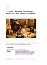 Das Drama "La muerte y la doncella" von Ariel Dorfman - Unterrichtseinheit zum Thema "Dictadura y democracia" - Spanisch