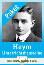 Lyrik von Heym - Unterrichtsbausteine im Paket - Interpretation und Arbeitsblätter zur Lyrik - Deutsch