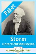 Lyrik von Storm - Unterrichtsbausteine im Paket - Interpretation und Arbeitsblätter zur Lyrik - Deutsch