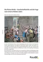 Latein: Die Plinius-Briefe - Gesellschaftskritik und die Frage nach einem erfüllten Leben - Latein