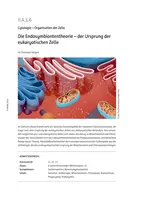 Die Endosymbiontentheorie - Der Ursprung der eukaryotischen Zelle - Cytologie – Organisation der Zelle - Biologie