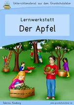 Lernwerkstatt Apfel - Arbeitsblätter und Lernspiele zum Thema Äpfel
(z. B. für das Lernen an bis zu 24 Stationen) - Sachunterricht