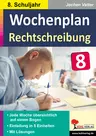 Wochenplan Rechtschreibung / Klasse 8 - Jede Woche übersichtlich auf einem Bogen - Deutsch