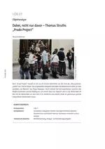 Kunst: Thomas Struths "Prado Project" - eine Objektanalyse - Dabei, nicht nur davor - Kunst/Werken