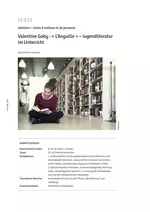 Valentine Goby : L'Anguille - Jugendliteratur im Unterricht (ab Ende 3. Lernjahr) - Französisch