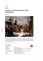 Ludwig XVI. und die Generalstände 1789 - Ein Rollenspiel - Neuzeit - Geschichte
