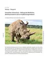 Ökologie: Innovativer Artenschutz - Rettung des Nördlichen Breitmaulnashorns durch Fortpflanzungsmedizin? - Biologie