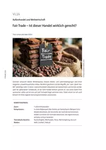 Fair Trade: Ist dieser Handel wirklich gerecht? - Außenhandel und Weltwirtschaft - Sowi/Politik