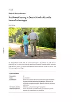 Sozialversicherung in Deutschland - Aktuelle Herausforderungen - Sowi/Politik