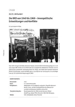 Die BRD von 1949 bis 1969 - Innenpolitische Entwicklungen und Konflikte - Geschichte