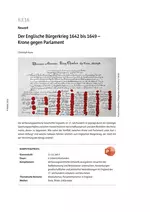 Der Englische Bürgerkrieg 1642 bis 1649 - Krone gegen Parlament - Geschichte