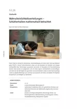 Stochastik: Wahrscheinlichkeitsverteilungen - Schlafverhalten mathematisch betrachtet - Mathematik