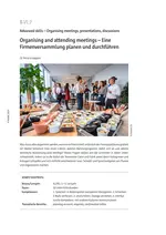 Organising and attending meetings - Eine Firmenversammlung planen und durchführen - Englisch