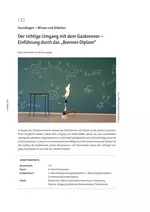 Der richtige Umgang mit dem Gasbrenner - Einführung durch das "Brenner-Diplom" - Chemie