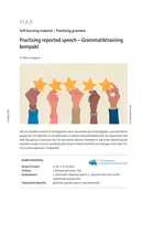 Practising reported speech - Grammatiktraining kompakt - Englisch