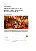 Advent calendar: Do you know English proverbs? - 24 Übungen zur Wortschatzerweiterung - Englisch