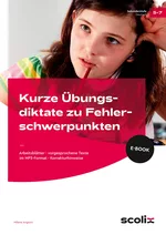 Kurze Übungsdiktate zu Fehlerschwerpunkten Kl. 5-7 - Arbeitsblätter - vorgesprochene Texte im MP3-Format - Korrekturhinweise (5. bis 7. Klasse) - Deutsch