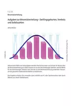 Aufgaben zur Binomialverteilung - "Zwillingsgeburten, Tombola und Zufallszahlen" - Mathematik