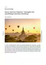 Klausur: Tourismus in Myanmar - Impulsgeber einer zukunftsfähigen räumlichen Entwicklung? - Erdkunde/Geografie