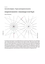 Analytische Geometrie - Anwendungen in der Physik - Physik