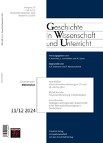 Bibliotheken - Geschichte in Wissenschaft und Unterrricht Nr. 11/12 2024 - Geschichte