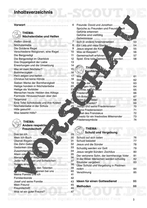 Ich, die anderen, die Welt und Gott (3.-4. Klasse) - Materialien zu den Themen Nächstenliebe, Helfen, Freundschaft, Konflikte lösen, Schuld und Vergebung - Religion